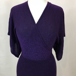 N y collection purple knit top (B-19)